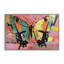 Giclée encadrée de papillons rétro sur fond rose abstrait, design par LSR Design Studio-1853131540-1853131541