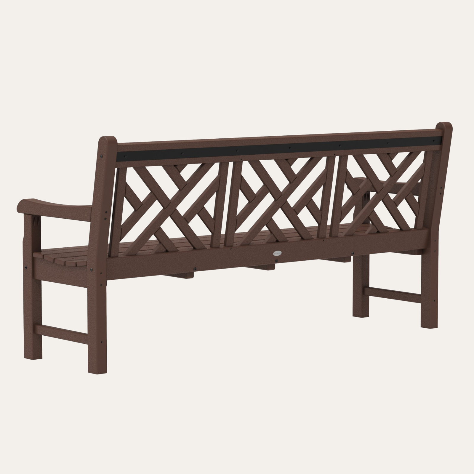 POLYWOOD® Rockford 72" Garden Bench, Mahogany