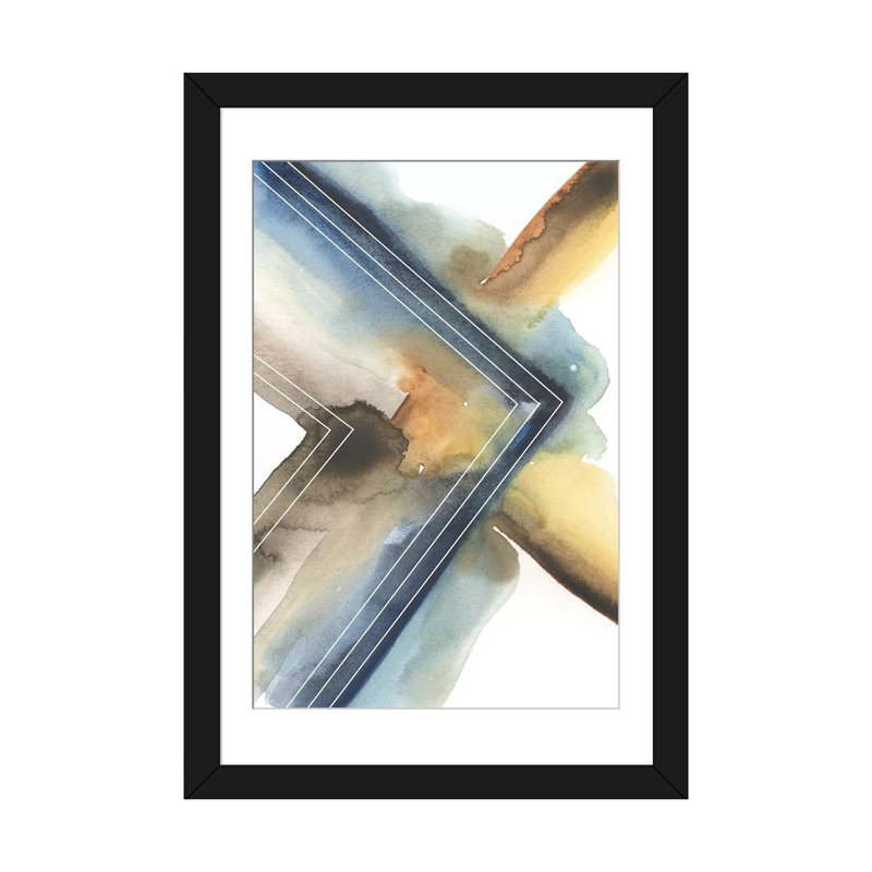 «Cassini II», reproduction sur toile, H 24 po x l 16 po x P 1 po, Papier d'art encadré noir, Blanc