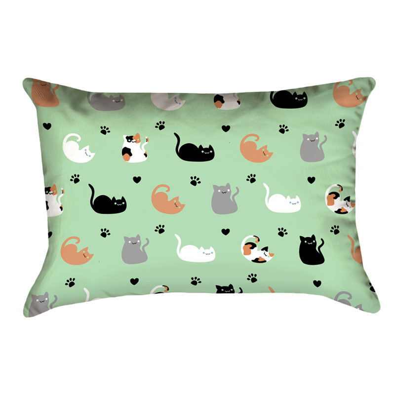 Coussin lombaire intérieur / extérieur Katelyn Elizabeth, Vert clair
