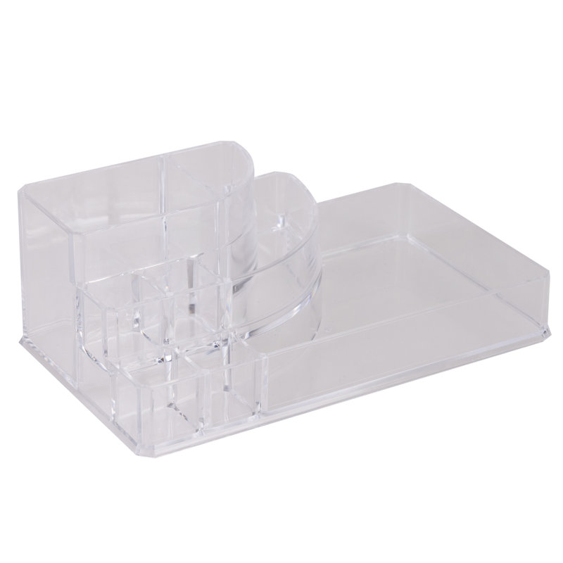 Clear Acrylic 8-Section Cosmetic and Jewelry Organizer