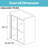56" - 60" W x 58" H Double Sliding Semi-Frameless Tub Door with Clear Glass-91144337