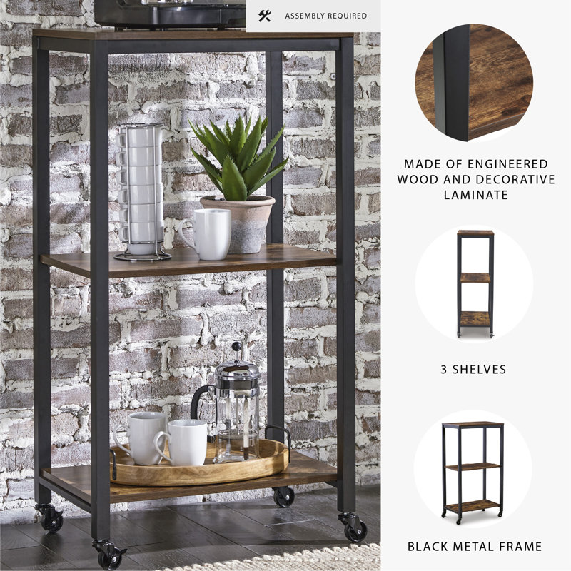 Zysk Metal Bar Cart