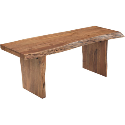 Solid Wood Live Edge Bench