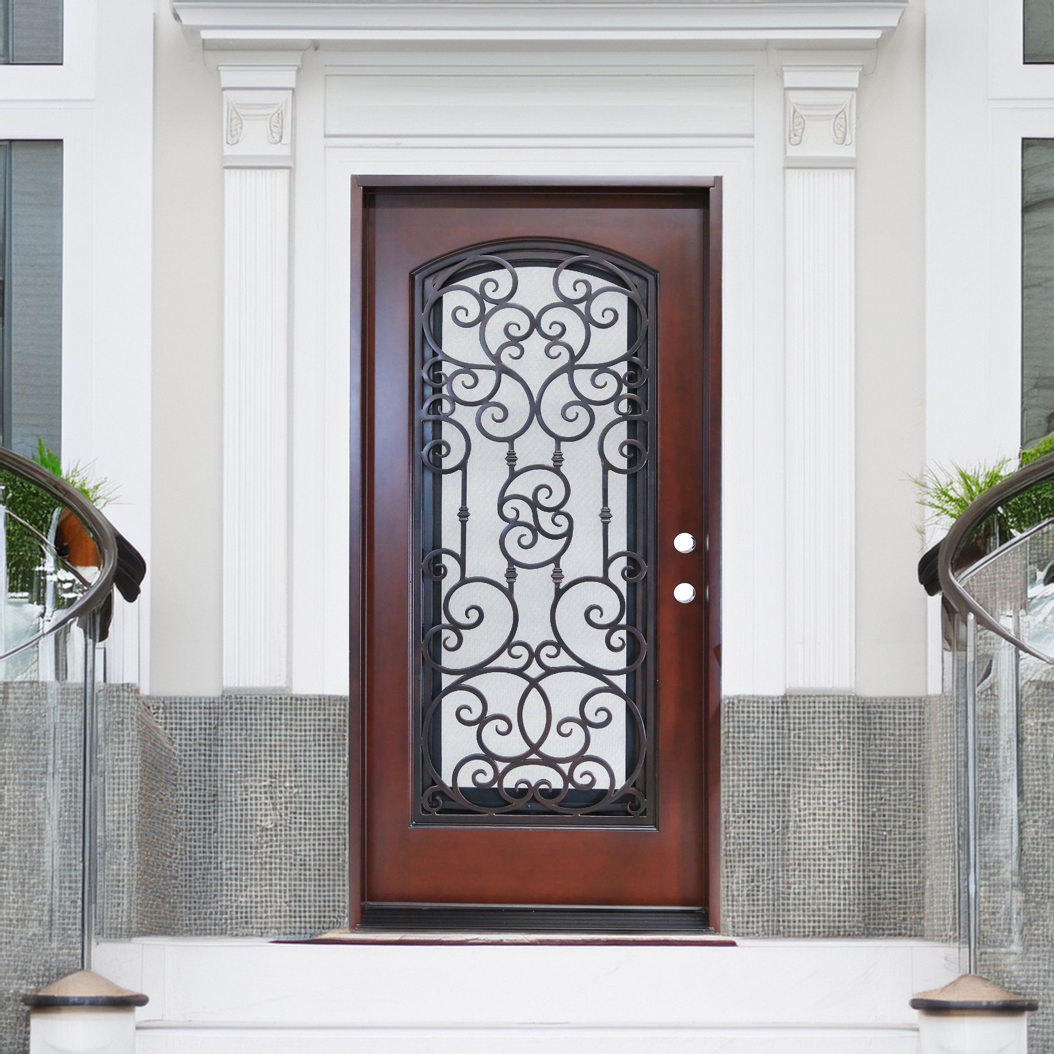FOREVERDOORS Classic Exterior Composite Door Frr02c Openable Window ...