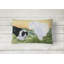 Coussin décoratif intérieur/extérieur bordure collie et ovine