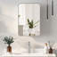 Ayyat 3-Shelf Bathroom Medicine Cabinet with LED Lighting-1605424982