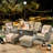 Emanuell 5 - Person All-Weather Wicker Outdoor Set with Swivel Chairs, Cushions Included-1261511274