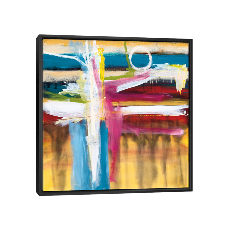 «Color Blind» par Patrick St. Germain, impression sur toile tendue, H 18 po x l 18 po x P 1,5 po, Toile avec cadre noir