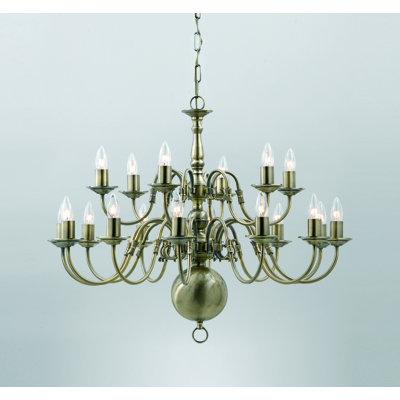 Roosevelt 18 - Light Candle Style Chandelier