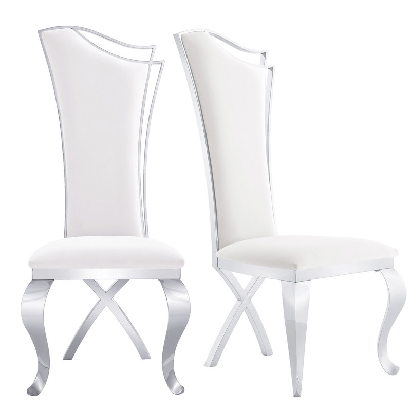 Chaise d'appoint Kendahl, Argent argent