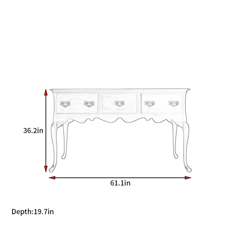 Buffet style rétro minimaliste français