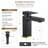 Solid Brass Single Handle Bathroom Faucet, Single Hole Bathroom Sink Faucet with Drain Assembly & Deck Plate-71787924