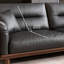 Canapé modulaire noir en cuir véritable-118374687-118374692