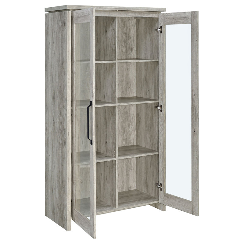 Armoire haute en bois d'ingénierie Myerson Grey Driftwood