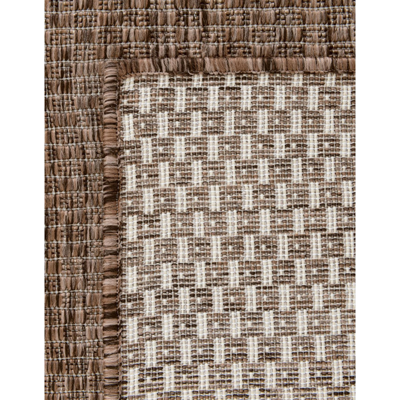 Tapis d'intérieur brun clair Abderus, Rectangle 9 pi x 12 pi
