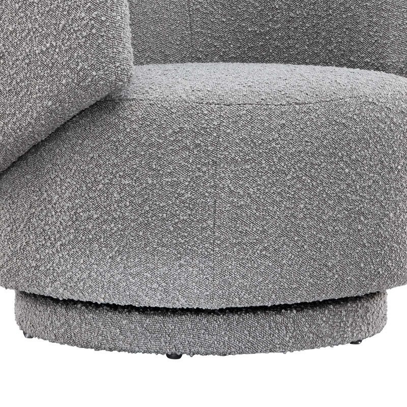 Chaise pivotante en tissu Celestia par Modway, Mélange de polyester gris clair
