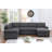 Nazlije Upholstered Pull-Out Sleeper Sectional Chaise with Storage-501392145