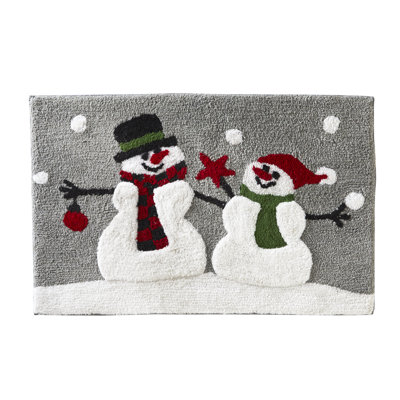 Epes Cotton Blend Non-Slip Bath Rug