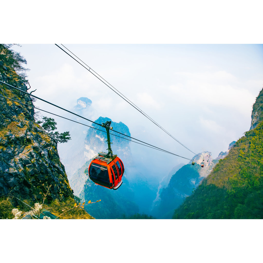 Seilbahnen in den Bergen von Xijian - Druck