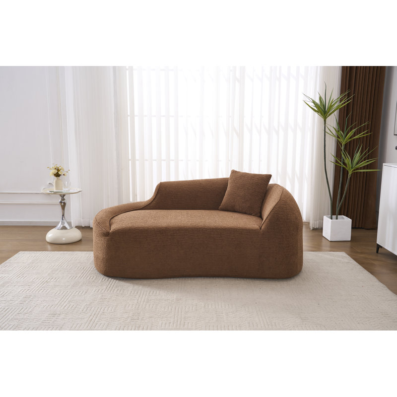 Méridienne courbée Compression, Caramel