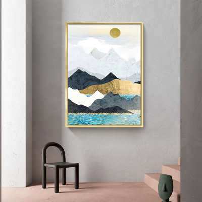 Peinture sur toile, cadre flottant