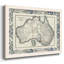 Carte bordée de l'Australie, reproduction sur toile-674629937-674629943