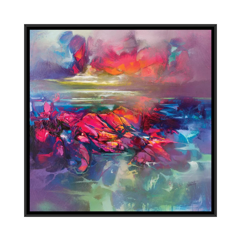 «Under the Surface» par Scott Naismith - reproduction d'art, Toile avec cadre noir, Aucun mat, H 26 po x l 26 po x P 1,5 po