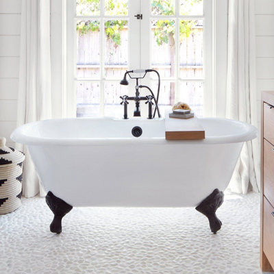 Kensington 66'' x 30'' Soaking Porcelain Bathtub