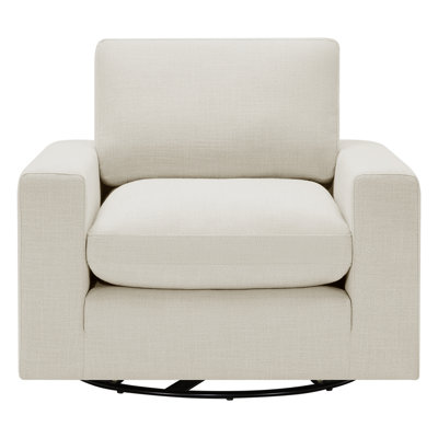 Asher Linen Swivel Club Chair