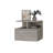 14" Brown Wood One Drawer Floating Nightstand-1277933055