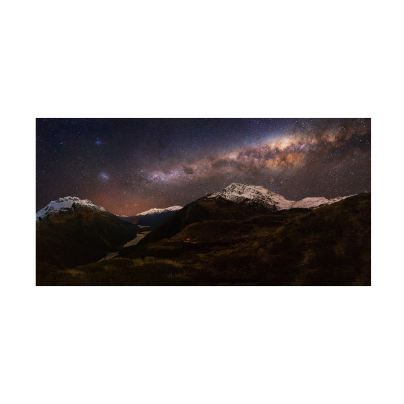 Art sur toile de la cabane de bolognaise «boling yan zhang», H 10 po x l 19 po