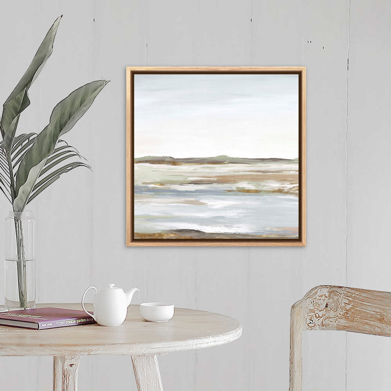 «Vastness I» par Eva Watts - reproduction d'art, H 21,25 po x l 21,25 po, Toile avec cadre photo, Naturel flottant
