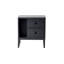 Table de chevet moderne noire avec pieds en métal, 17,7 po x 19,7 po x 11,8 po | 100% panneau de particules enduit de mélamine, épaisseur: 0,7 pouce | Conception élégante pour la chambre à coucher et le salon, solution de rangement élégante et fonctionnelle-1933074682