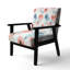 Chaise avec accoudoirs rouges Boho-997042158