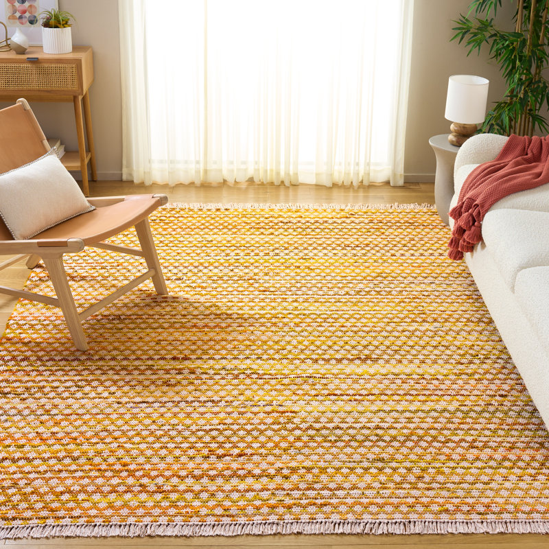 Montauk 538 Hand Woven Cotton Geometric Shapes Rug, Rectangle 8' x 10'