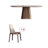 Simple Modern Oval Rock Slab Dining Table Sets