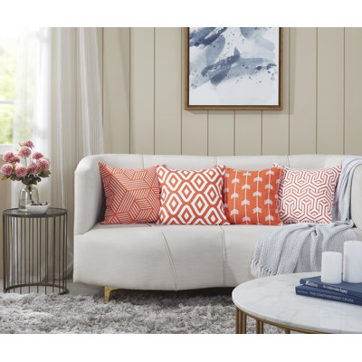 Dash Geometric Square Cushion Cover