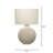 Moon Ceramic Table Lamp, Cream