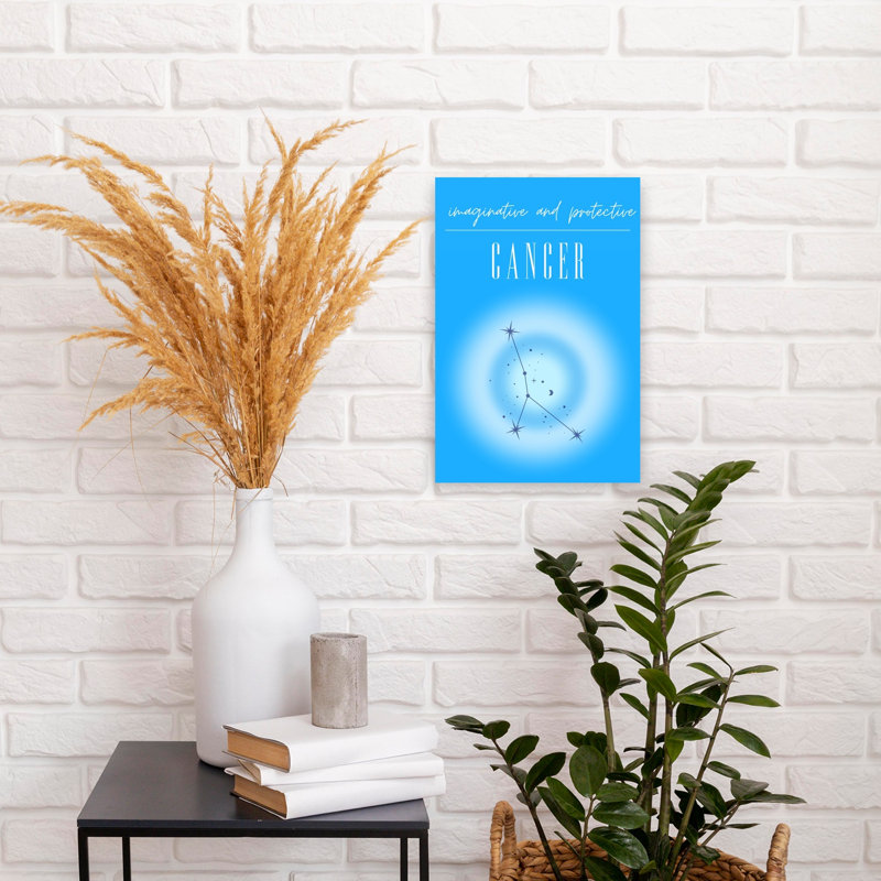 Imaginative Cancer Zodiac Abstract Colorful Contemporary Wall Art Print, 45.72cm H x 30.48cm W