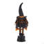 Gnome debout en tissu 8,3 po x 5 po x 24 po avec bannière orange et corps printanier, pour la décoration d'Halloween