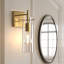 Applique murale pour salle de bain avec abat-jour en verre