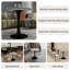 Table basse de 27,56 pouces de diamètre - 28,35 po de hauteur, table d'appoint de salon polyvalente-219447124-219447127