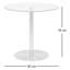 Round Glass Top Metal Base Dining Table