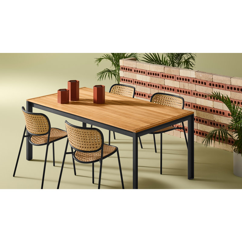 Hold Tight Outdoor Dining Table, Carbon