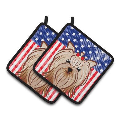 Caroline's Treasures American Flag Polyester Potholder