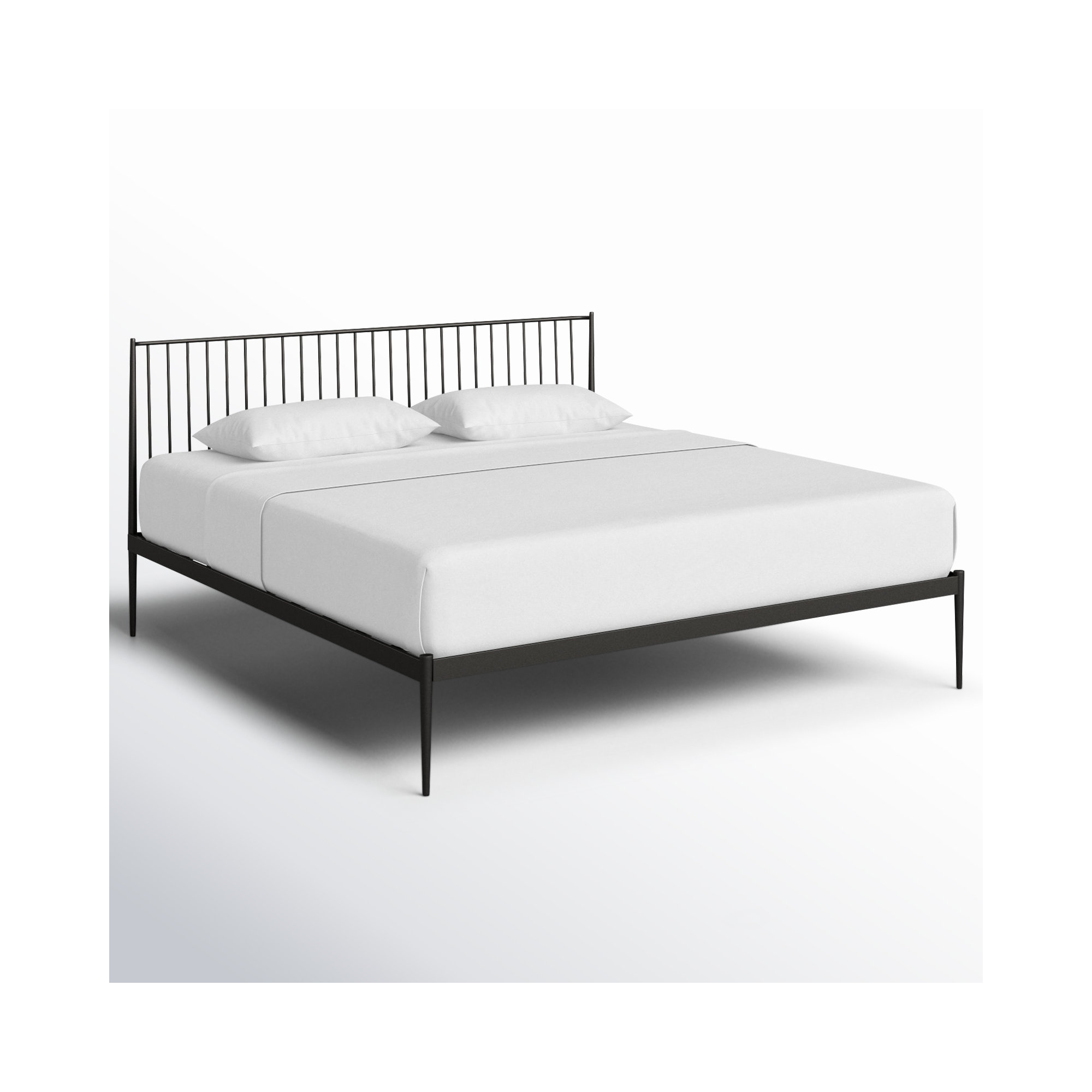 Aston Spindle Bed, King, Black