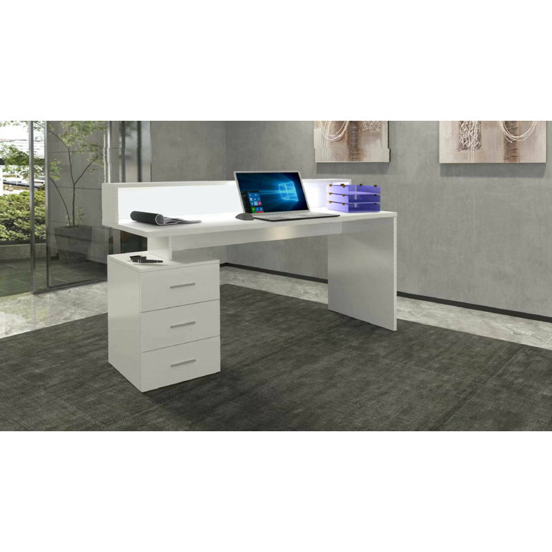 Basim 160 Cm Desk, White