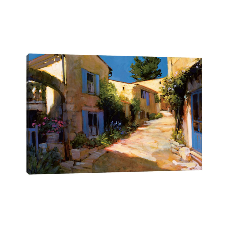 Village In Provence - Wrapped Canvas Print, 66.04 cm H x 45.72 cm W x 1.91 cm D