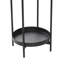 Marlee 2 Piece Metal Indoor Outdoor Planter with Lower Shelf and Removable Stand Set